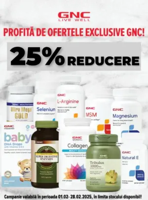 GNC 25% Reducere Februarie