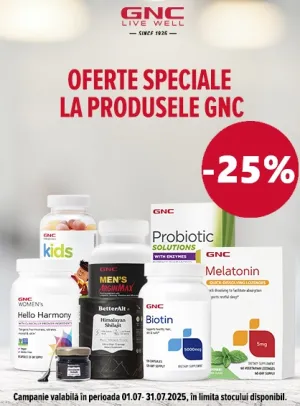 GNC 25% Reducere Iulie