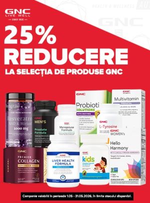 GNC 25% Reducere Mai