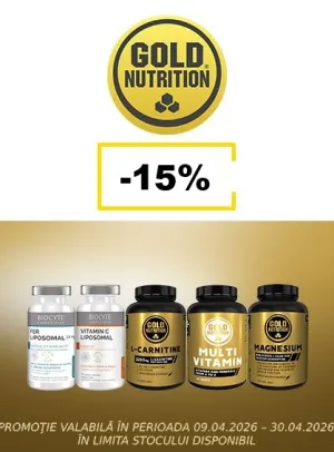 Gold Nutrition 15% Reducere Aprilie
