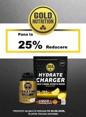 Gold Nutrition Pana la 25% Reducere Iunie