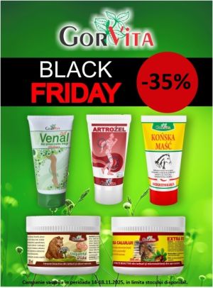 Gorvita 35% Reducere Black Friday 2025