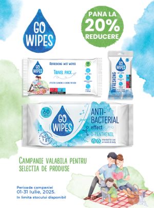 GoWipes Pana la 20% Reducere Iulie