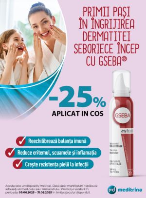 GSEBA 25% Voucher In cos Iunie-August
