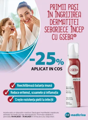 GSEBA 25% Voucher In cos Iunie-August