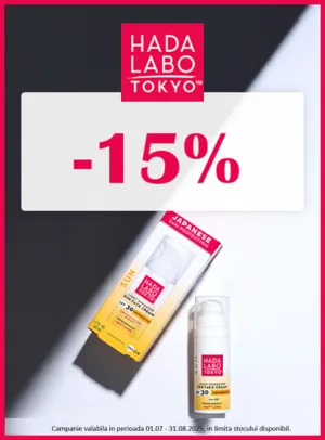 Hada Labo 15% Reducere Iulie-August