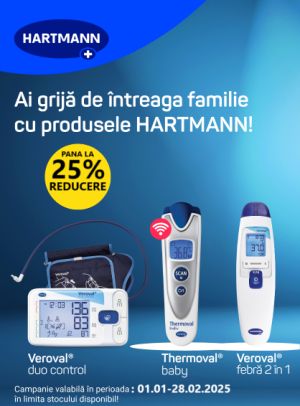 Hartmann Pana la 25% Reducere Ianuarie-Februarie