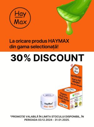 Hay Max 30% Reducere Decembrie-Ianuarie 