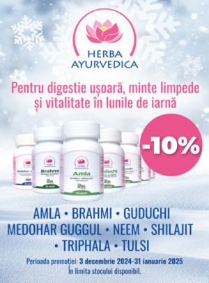 Herba Ayurvedica 10% Reducere Decembrie-Ianuarie