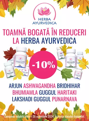 Herba Ayurvedica 10% Reducere Noiembrie