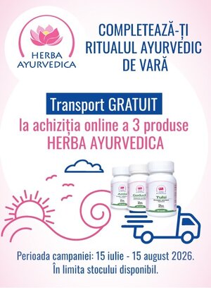 Herba Ayurvedica Transport Gratuit Iulie-August