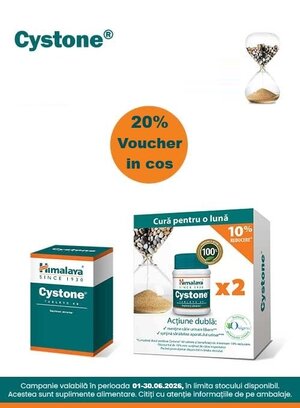 Himalaya Cystone 20% Voucher in cos Iunie