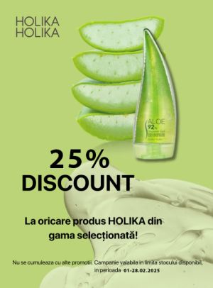 Holika 25% Reducere Februarie