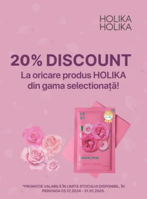 Holika Holika 20% Reducere Decembrie-Ianuarie 