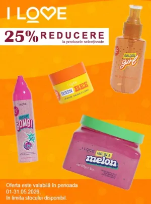 I love 25% Reducere Mai