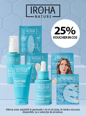 Iroha 25% Voucher in cos Octombrie