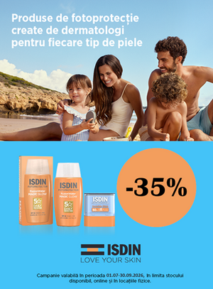 Isdin Sun 35% Reducere Iulie-Septembrie