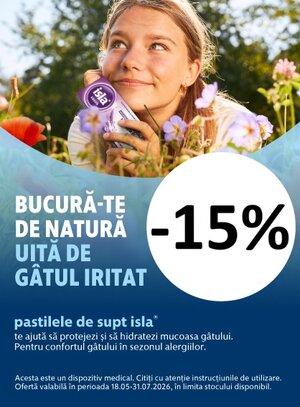 Isla 15% Reducere Mai-Iulie