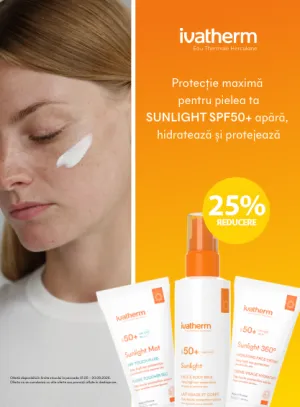 Ivatherm Sunlight 25% Reducere Importanta Protectiei Solare