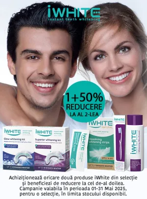 iWhite 1+50% Reducere la al doilea Mai
