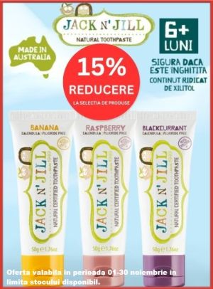 Jack n' Jill 15% Reducere Noiembrie