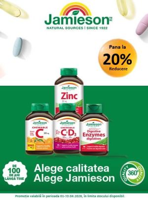 Jamieson Pana la 20% Reducere Aprilie