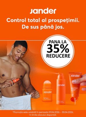 Jander Skin Pana la 35% Reducere Aprilie - Exclusiv Online