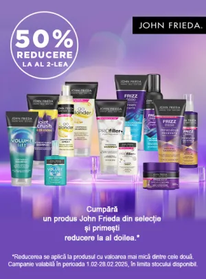 John Frieda 1+50% Reducere la al 2-lea Februarie