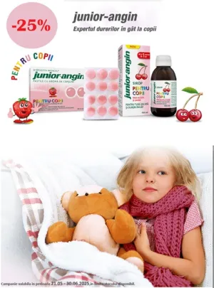 Junior Angin 25% Reducere Mai-Iunie