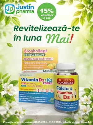 Justin Pharma 15% Voucher in cos Mai
