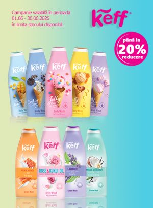 Keff Pana la 20% Reducere Iunie