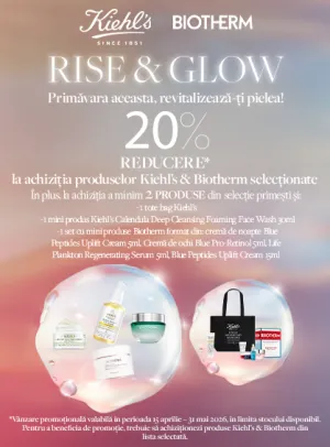 Kiehl's & Biotherm cross-promo Aprilie-Mai