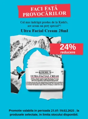 Kiehls 24% Reducere Ianuarie - Februare 