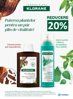 Klorane 20% Reducere Aprilie