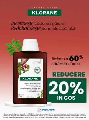 Klorane 20% Reducere in cos Martie