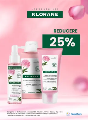 Klorane 25% Reducere Noiembrie-Decembrie