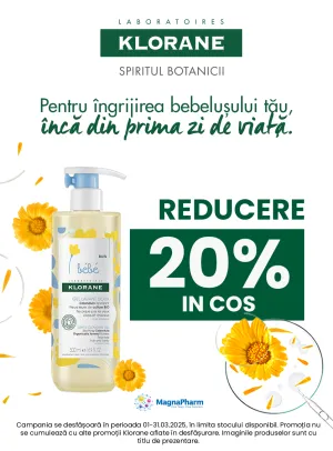 Klorane Bebe 20% Reducere in cos Martie