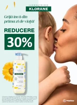 Klorane Bebe 30% Reducere Mai-Iunie