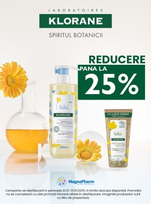 Klorane Bebe Pana la 25% Reducere Ianuarie