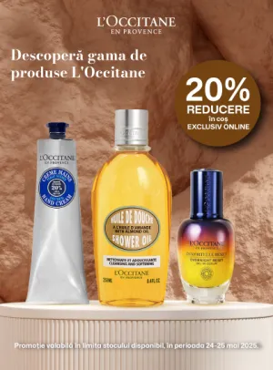 L'occitane 20% Reducere in cos 24-25 Mai Exclusiv Online