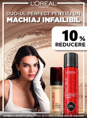 L'Oreal 10% Reducere Iulie