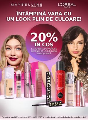 L'Oreal + Maybelline 20% Voucher in cos Mai