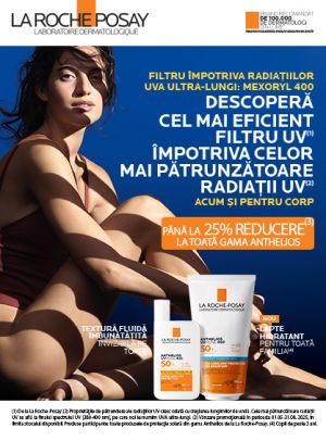 La Roche-Posay Anthelios Pana la 25% Reducere Mai-August