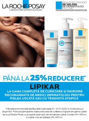 Lipikar 25% Reducere Ianuarie 