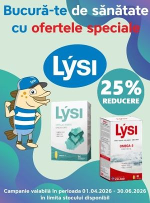 Lysi 25% Reducere Aprilie-Iunie
