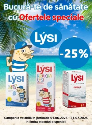 Lysi 25% Reducere Iunie-Iulie