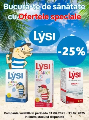 Lysi 25% Reducere Iunie-Iulie