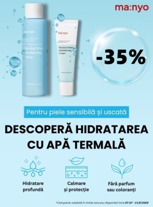 Manyo 35% Reducere Saptamana apei termale