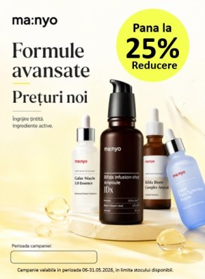 Manyo Pana la 25% Reducere Mai
