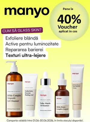 Manyo Pana la 40% Voucher aplicat in cos Iunie